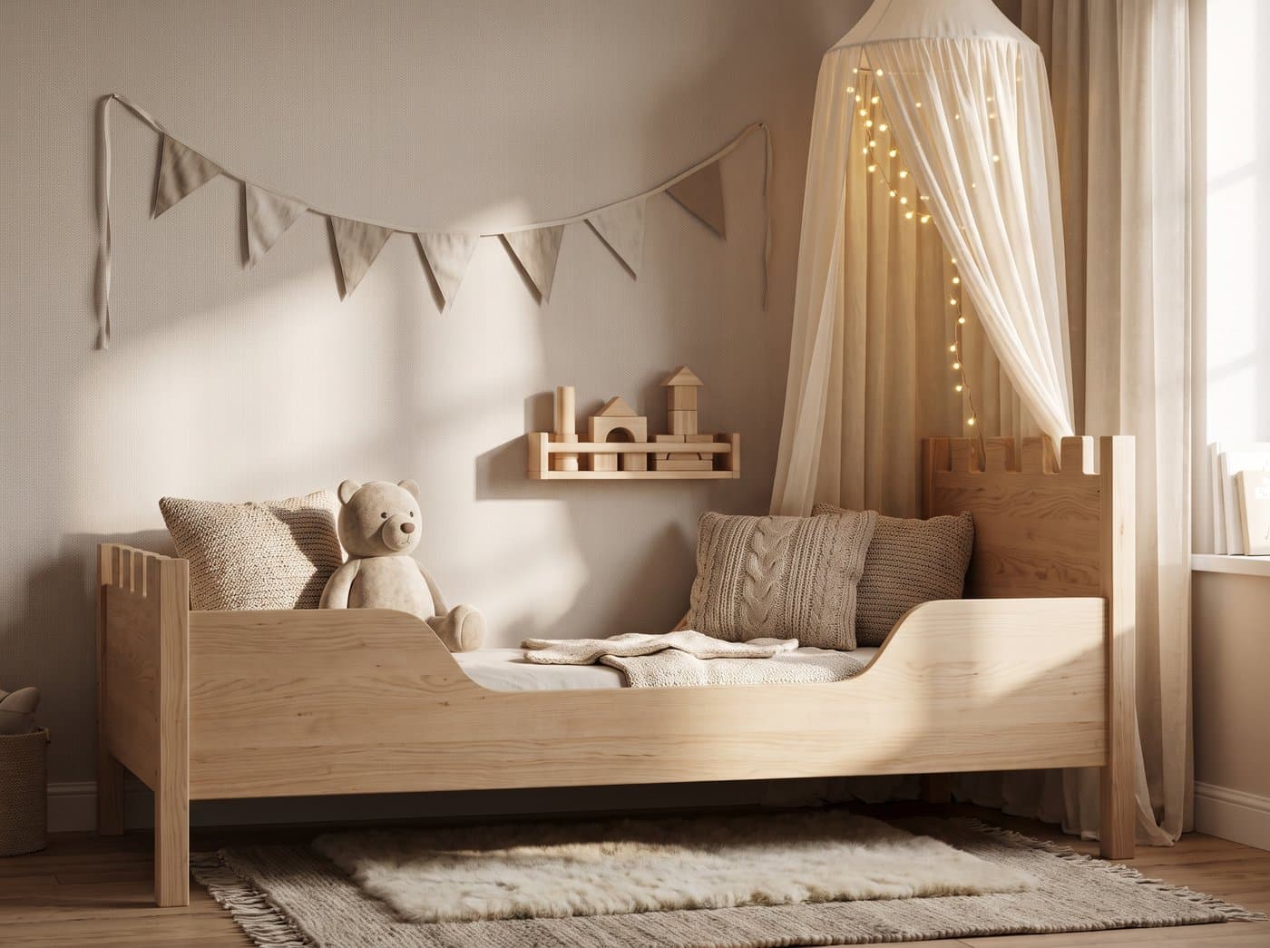 Kasteel Bed Hout, handgemaakt op maat | Uitgezaagd.nl