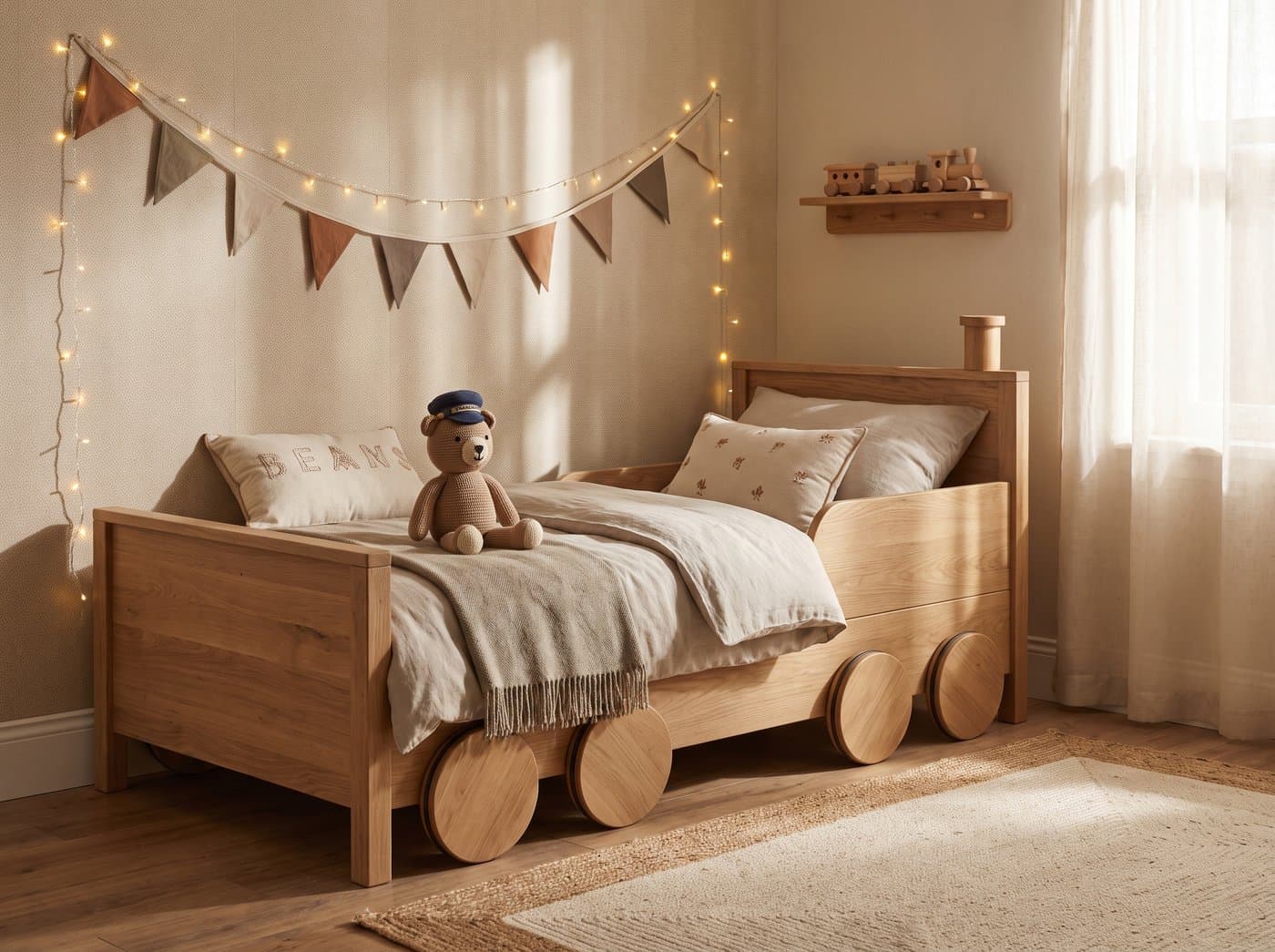 Trein Bed Hout, handgemaakt op maat | Uitgezaagd.nl