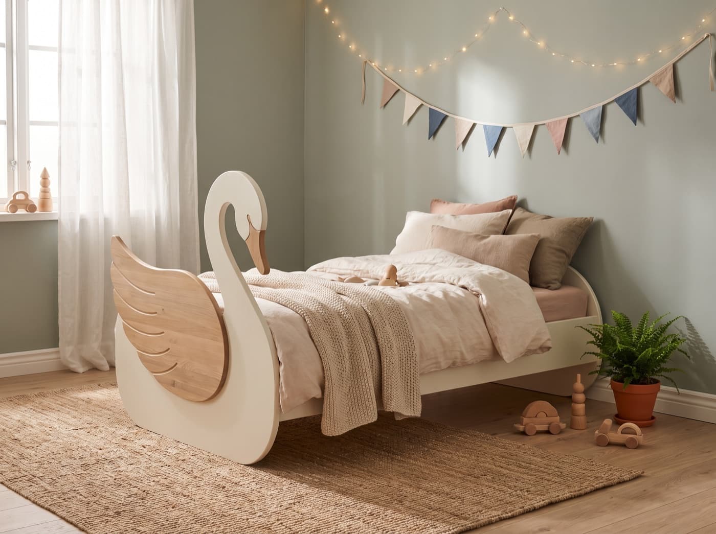 Zwaan Bed Hout, handgemaakt op maat | Uitgezaagd.nl