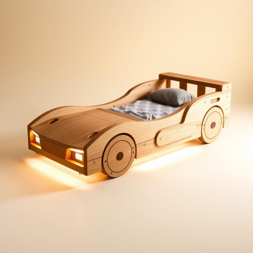 Autobed met LED-verlichting