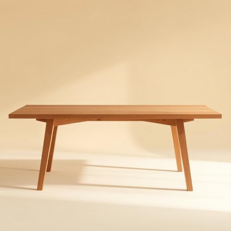 Massief houten eettafel op maat