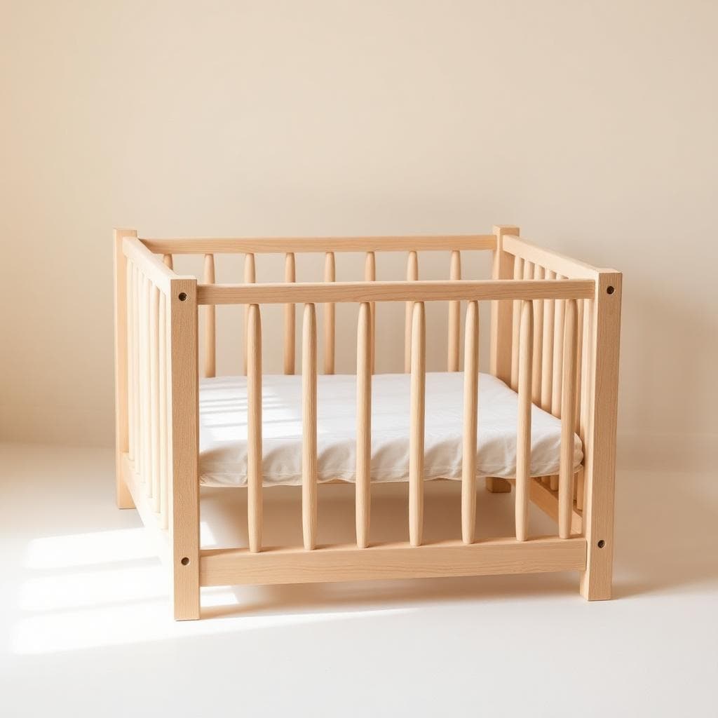 Houten grondbox baby veilige speelbox