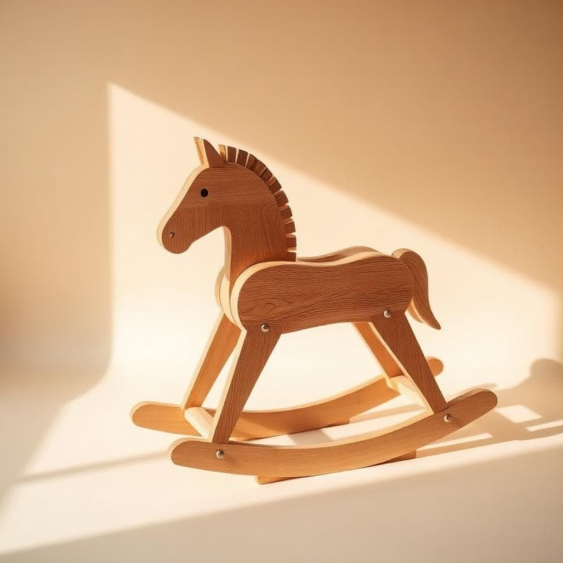 Hobbelpaard Eiken — Houten kindermeubel op maat