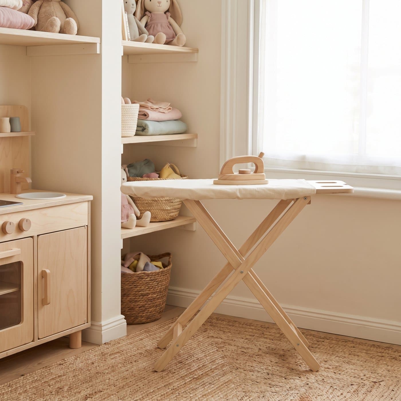 Strijkplank & Wasmachine Hout
