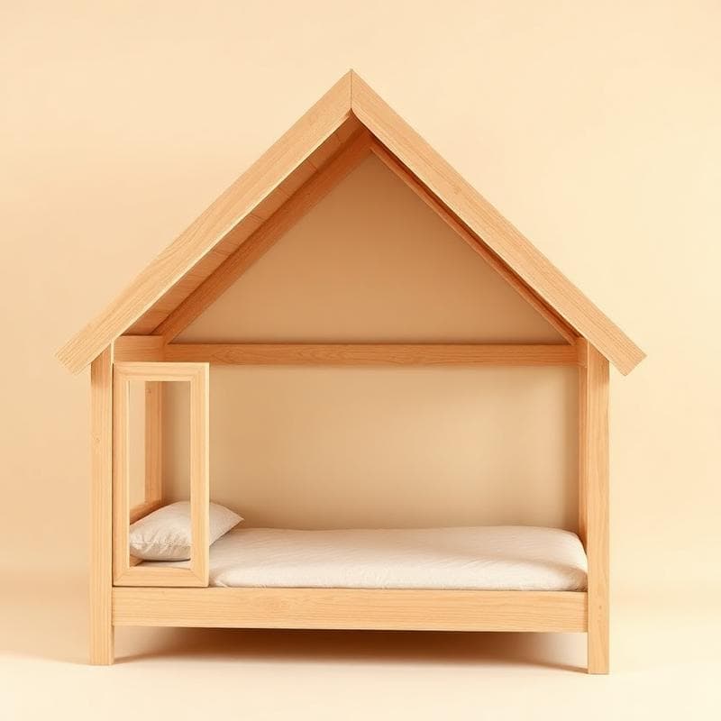 Huisjesbed Hout — Handgemaakt houten kindermeubels op maat | Uitgezaagd.nl