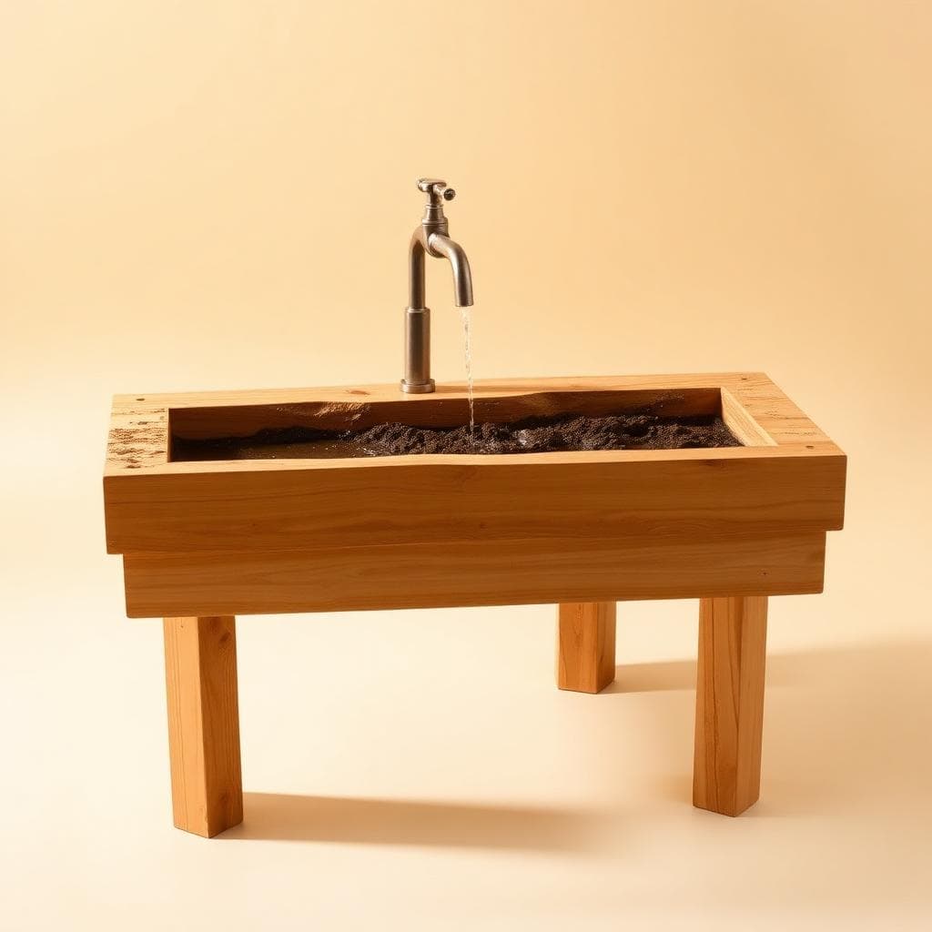 Moddertafel met Kraantje