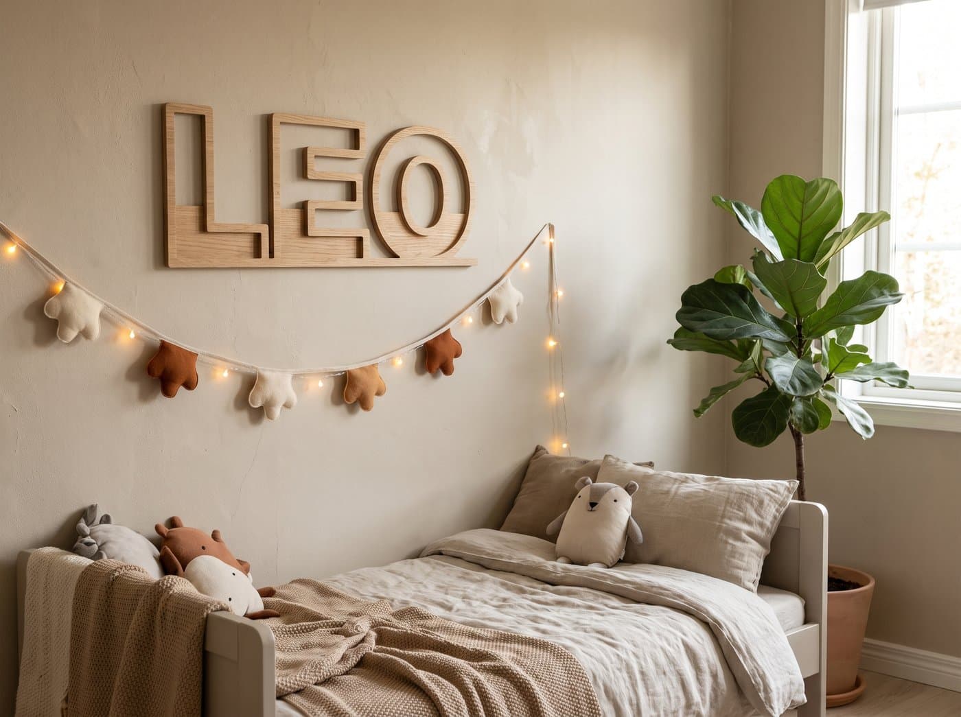 Houten naambord