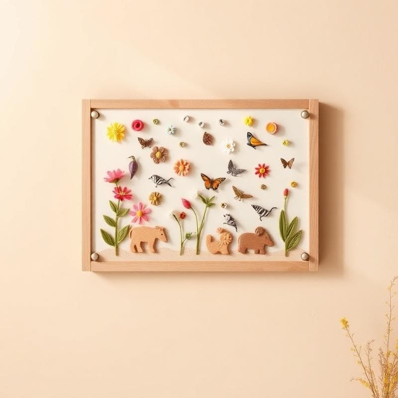 Wandspeelbord Natuur — Handgemaakt houten kinderopvang op maat | Uitgezaagd.nl