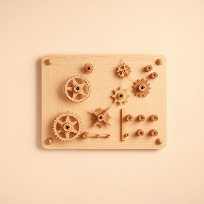 Wandspeelbord Tandwielen