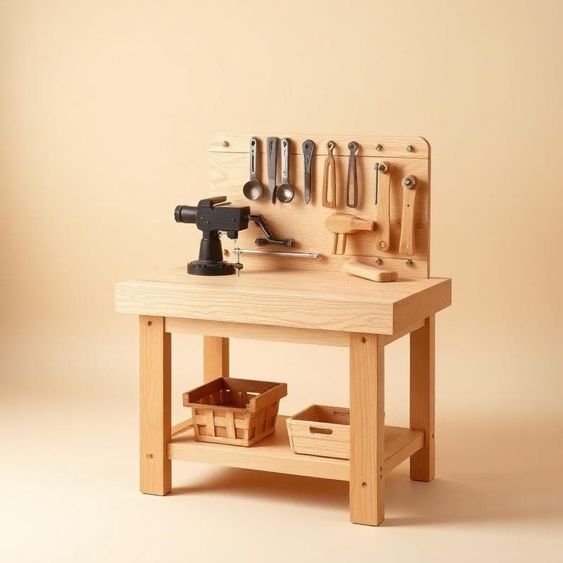 Houten Werkbank Kind — Handgemaakt houten kindermeubels op maat | Uitgezaagd.nl