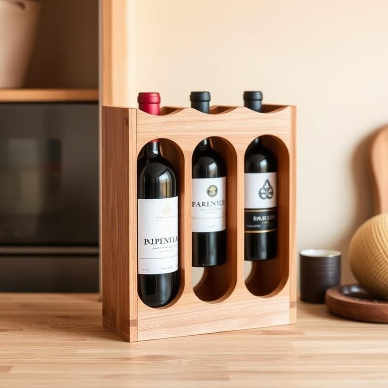 Wijnrek Hout — Handgemaakt houten meubels op maat | Uitgezaagd.nl