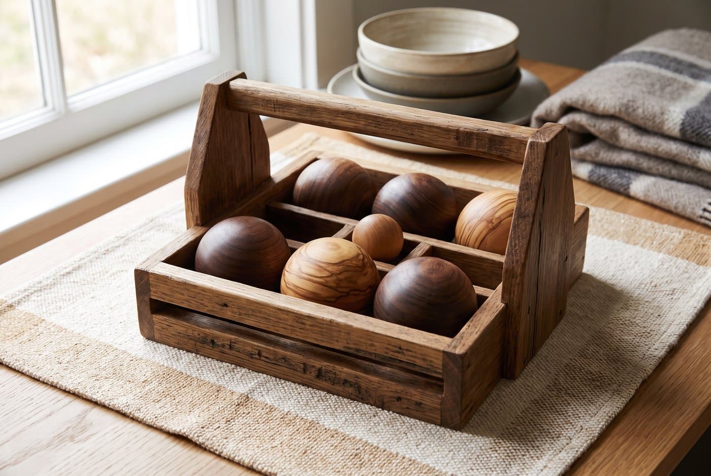 Houten Jeu de Boules Set