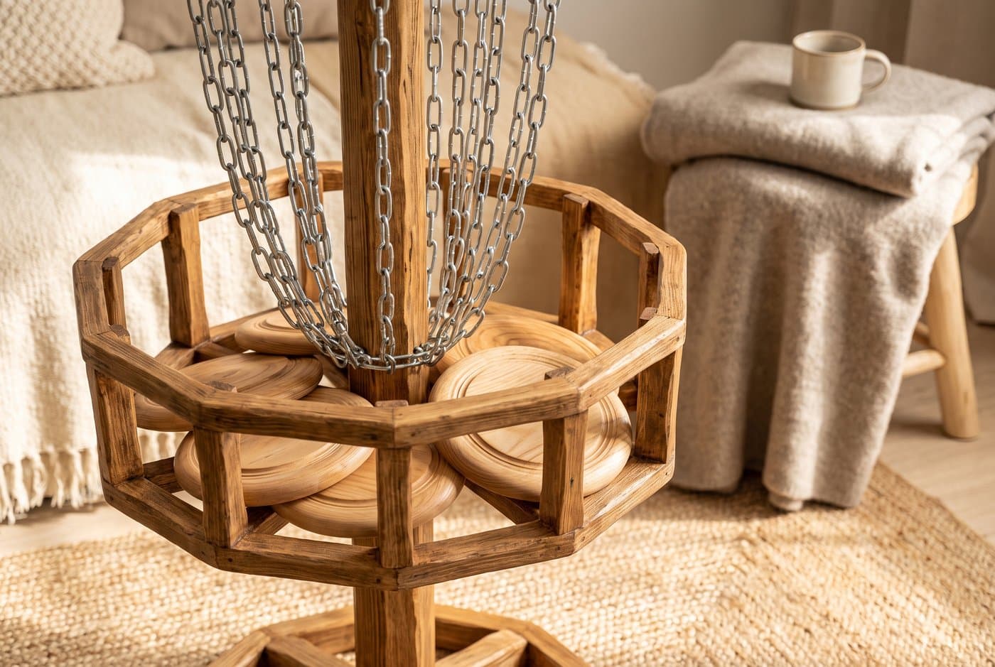 Houten Disc Golf Mand