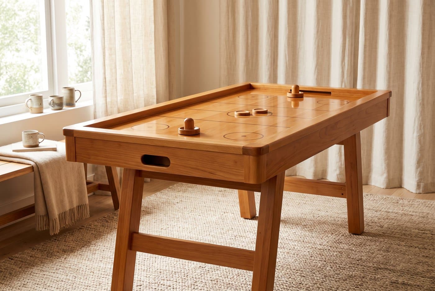 Houten Air Hockey