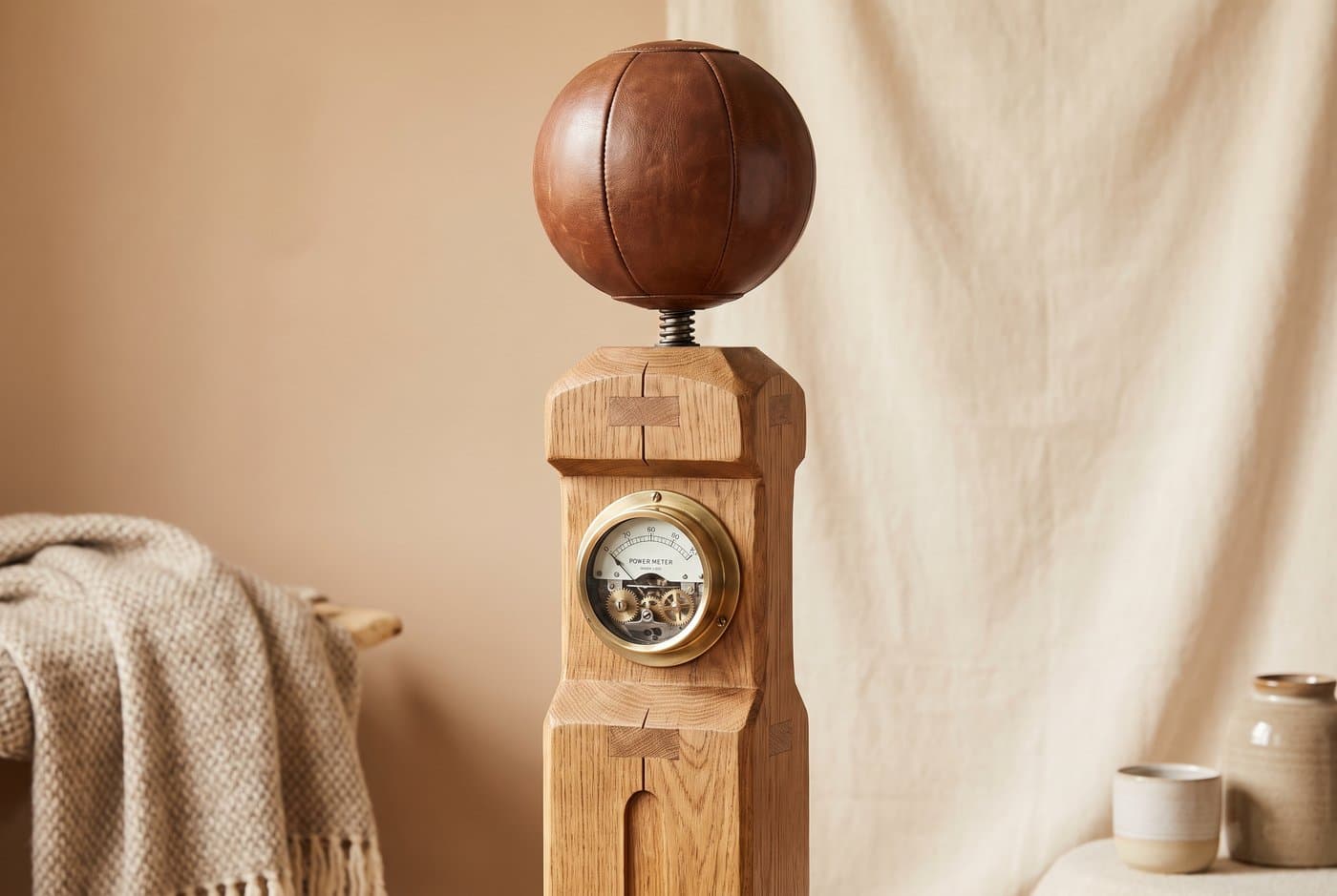 Houten Boksbal / Krachtmeter