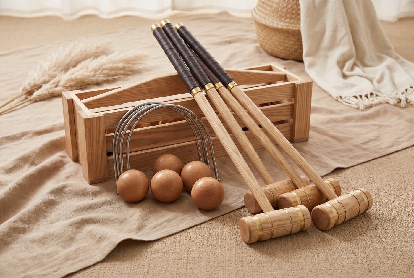 Houten Croquet Set