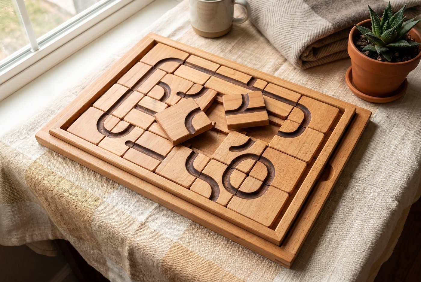 Schuifpuzzel Labyrint
